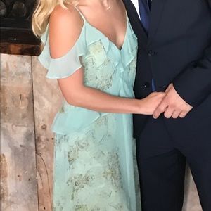 Worn once seafoam BCBG dress